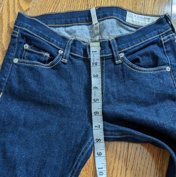 RAG & BONE Skinny Dark Wash Heritage Mid Rise Jeans Size 25 - Picture 5 of 10